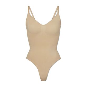 SKIMS Bodystocking Moldeador Sin Costuras - Underwear - Mujer - Beige - 2XL