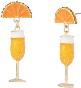Betsey Johnson Mimosa Drop Earrings in Orange at Nordstrom