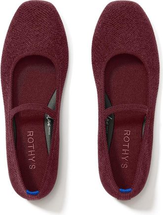 Rothy's The ReVelvet Max Square Mary Jane in Revelvet Syrah at Nordstrom, Size 11.5