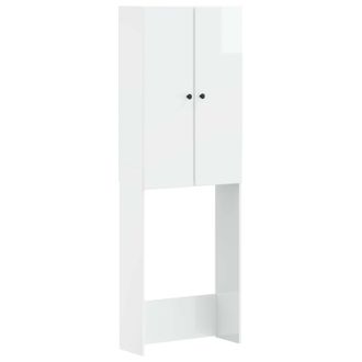 vidaXL Mueble De Ba&ntilde;o Breda Blanco Brillante 66 X 25,5 X 190 Cm Vidaxl