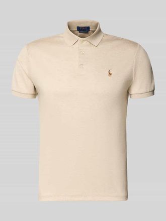 Polo Ralph Lauren Regular Fit Poloshirt aus reiner Baumwolle in Sand, Gr&ouml;&szlig;e XXL