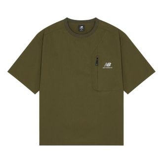 New Balance Fashion Style T-Shirt Dark Green AMT22371-KAC