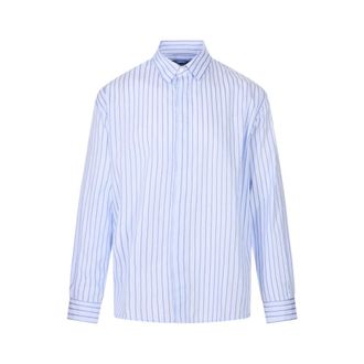Jacquemus Heren, Overhemden, Blauw, Maat: S Katoen
