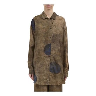 Uma Wang Shirts, female, Beige, Size: XS Camicia Teays