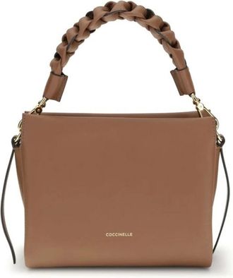Coccinelle Boheme Handtas - Dames - Handtassen - Beige - ONE Size - Leer - Tassen