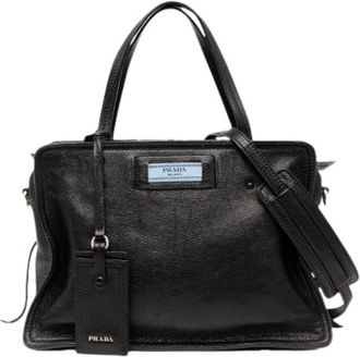 Prada Pre-owned Handbags, female, Black, Size: ONE SIZE Pre-owned Vintage Handbag