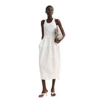R&oacute;he Falda Escultural de Popelina - Dresses - Mujer - Blanco - XS
