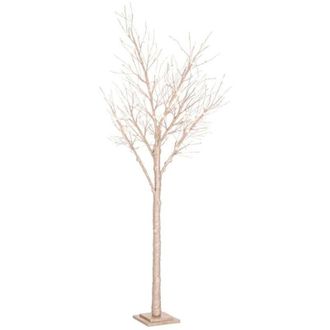 BIZZOTTO Albero luminoso Timber Cha Champagne, Ramo con led a Luce Calda decorazione da Interno h 210 cm -160 cm