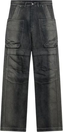 Rick Owens Stefan Cargo Jeans - Heren - Loose Fit Jeans - Zwart - W29 - Katoen - Jeans