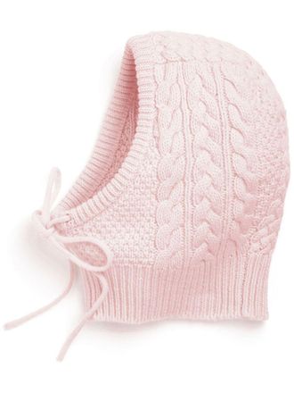 Barrie cashmere balaclava - Pink