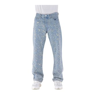 Sunflower Straight Fit Jeans, male, Blue, W32, Loose Fit Jeans