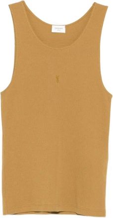 Saint Laurent Embroidered Tank Top