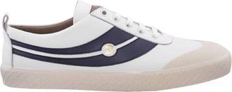 Bally Smake White Leather Low-top Sneakers