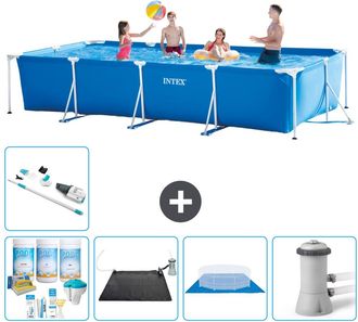 Intex Piscina Con Estructura Rectangular - 450x220x84 Cm - 7-piezas S20845