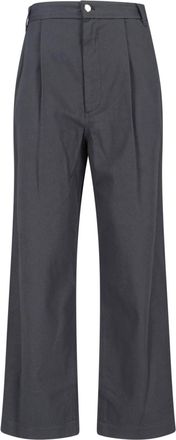 Low Classic Grey Mid-Rise Tailored Pants