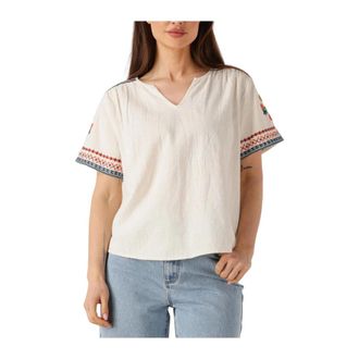 Louizon Dames, Blouses & Shirts, Wit, Maat: S