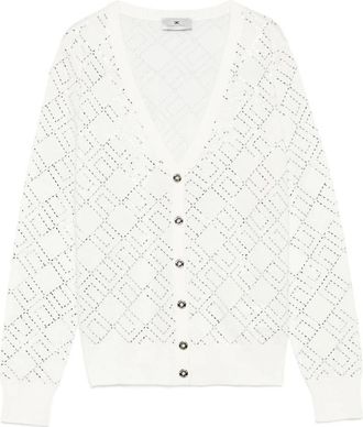 Elisabetta Franchi Geometric-pattern Cardigan