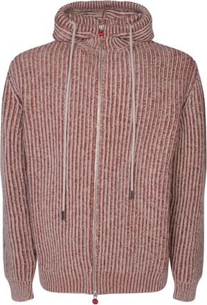 Kiton Hoodie met Rits - Heren - Vesten met rits - Veelkleurig - 2XL - Kasjmier - Hoodies & sweatvesten