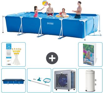 Intex Piscina Con Estructura Rectangular - 450x220x84 Cm - 7-piezas S122