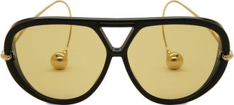 Bottega Veneta BV1273S 003 Womens Sunglasses Black Size 63