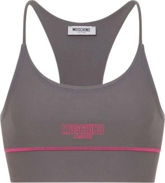 Moschino Sporttop van Technische Stof - Dames - Tops - Grijs - Maat: XL Taf