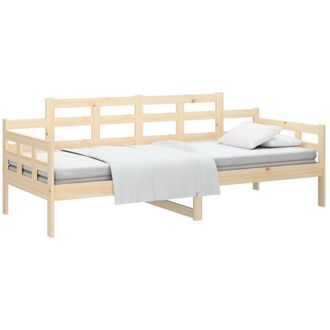 vidaXL Day Bed without Mattress Solid Wood Pine 80x200 cm Vidaxl