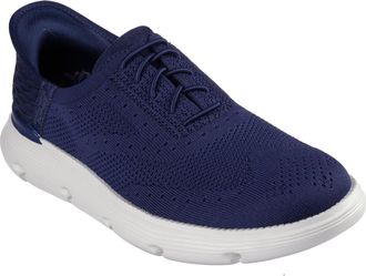 Skechers Mens Garza Palma Sneaker, Navy Knit, 9 UK