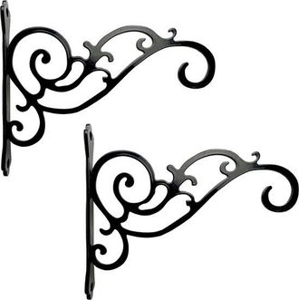 OEM Gancho Para Plantas, 2 Piezas, Gancho Para Flores, Colgador De Plantas, Gancho De Pared, Soporte Para Colgar Plantas, Negro