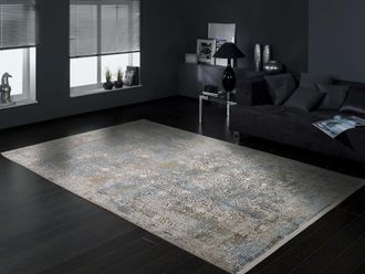 Oci Die Teppichmarke Teppich »BESTSELLER CAVA« rechteckig 8 mm Höhe Glanz Viskose, mit Fransen, Hoch Tief Struktur, Vintage, Wohnzimmer