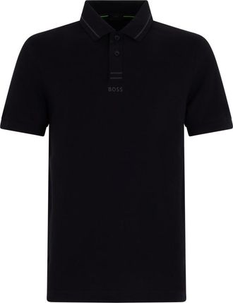 HUGO BOSS Black Shirt Collar Polos