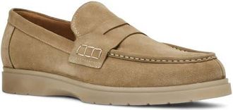Aquatalia Timothy Penny Loafer in Taupe Suede at Nordstrom, Size 10.5