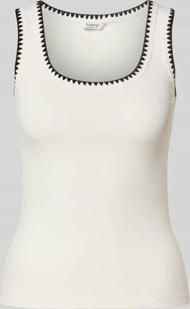 b.young B.Young Tanktop mit Rundhalsausschnitt Modell ORANA in Offwhite, Gr&ouml;&szlig;e S