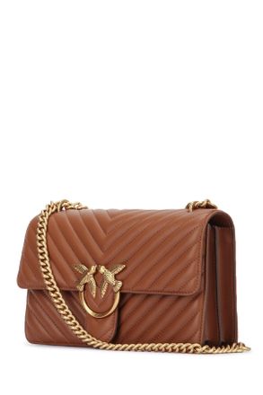 Pinko Womens Love One Classic Dc Sheep L17q Leather Borse A Mano Bag
