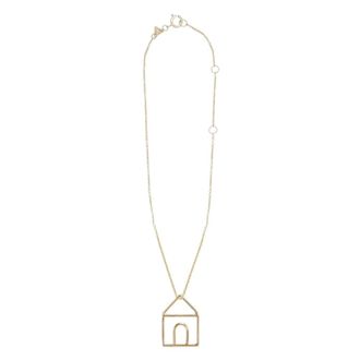Aliita Golden Casita Pendant Necklace - female - ALIITA - Necklaces - Yellow - ONE SIZE - Accessories