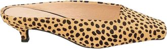 Matisse Footwear Womens Classy Kitten Heeled Mule In Cheetah