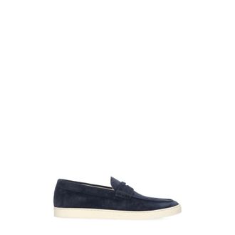 Brunello Cucinelli Brunello Cucinelli, Loafers, male, Blue, Size: 10 US Suede Slip-on