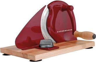 Zassenhaus Manual Bread Slicer, Hand Crank Home Bread Slicer, 11.75 x 8 in Red at Nordstrom