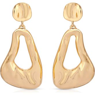 Ettika Molten Drop Earrings in Gold at Nordstrom