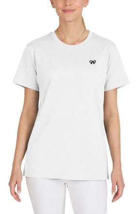 Dalix Womens Bow Jersey Tee in White at Nordstrom, Size Xx-Large