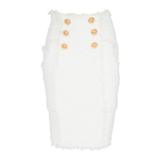 Balmain Mujer, Faldas, Blanco, Talla: S