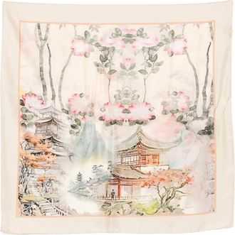 D'Aniello Floral Print Scarf