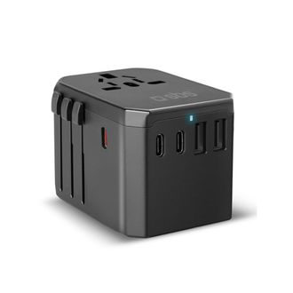 OEM Adaptador De Viaje Ue Reino Unido Ee. Uu. Aus Usb-c Usb-a Gan 70w - Negro