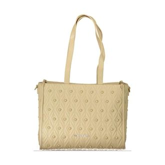 Valentino Shoulder Bags, female, Beige, Size: ONE SIZE Quilted Studded Tote