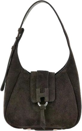 Hogan Rosewood H01X Wool-Blend Hobo Bag