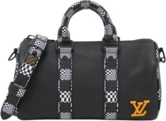 Louis Vuitton Vintage, unisex, Zwart, ONE Size, Leer, Pre-owned Shoulder Bag