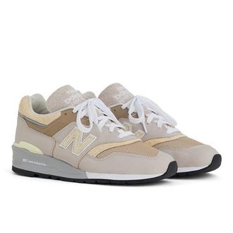 New Balance Mens Made in USA 997 in Grey/Brown Suede/Mesh, size 10.5
