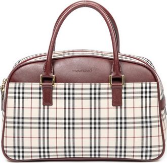 Burberry Front Pocket Boston Handtas