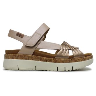 Pikolinos Palma W4N-0968 Leather Womens Comfort Sandals - Champagne - Size:UK 4-4.5