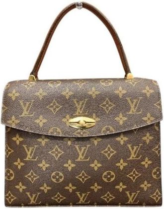 Louis Vuitton Pre-owned Vintage Monogram Handbag - Dames - Vintage Handtas - Bruin - ONE Size - Vintage