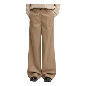 Marc O'Polo Dames, Broeken, Bruin, Maat: XS